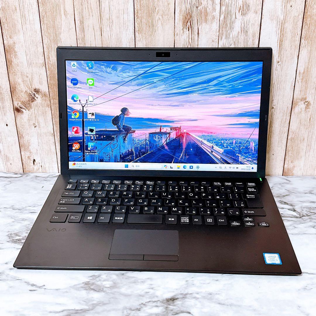 【美品】高性能i5＆爆速SSD/メモリ8GB✨カメラ バイオ 軽量パソコンPC