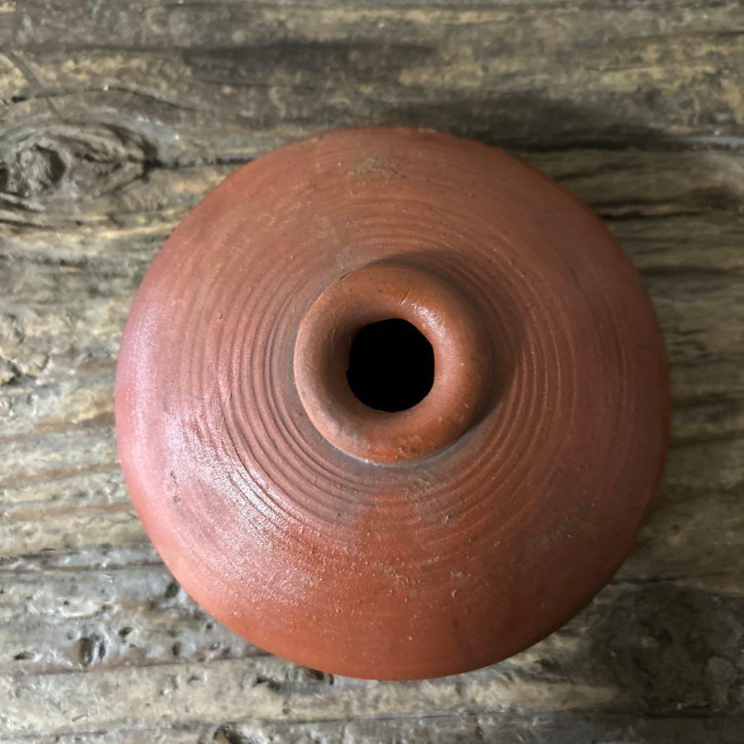 備前油壷　江戸幕末〜明治　小壺 花器 民藝 アンティーク　検:白洲正子　李朝