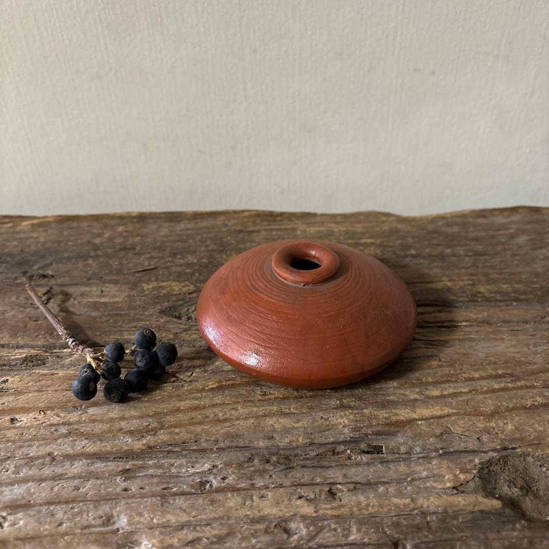 備前油壷　江戸幕末〜明治　小壺 花器 民藝 アンティーク　検:白洲正子　李朝