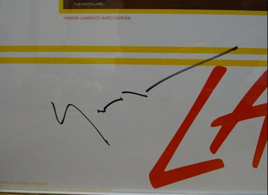 ヒロ・ヤマガタ 『LA's the Place』　★サイン入り ●高級木製額入り