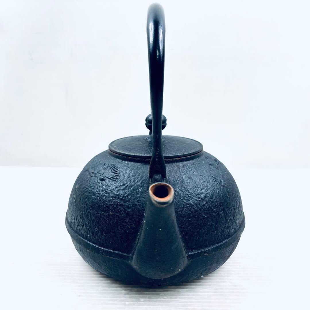 南部鉄瓶　やかん　骨董　湯沸し　茶道具　鉄器　鉄分補給　サビ有り