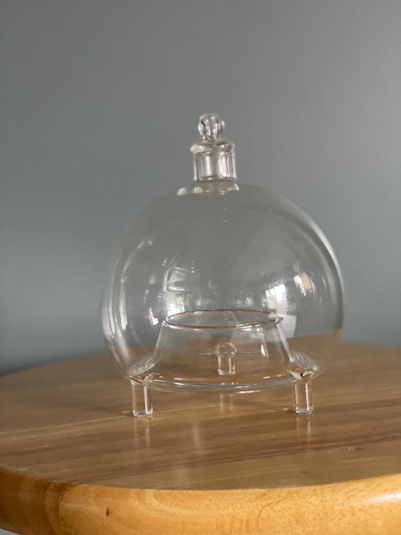 ガラス製コバエトリ ガラス工芸 昭和レトロ