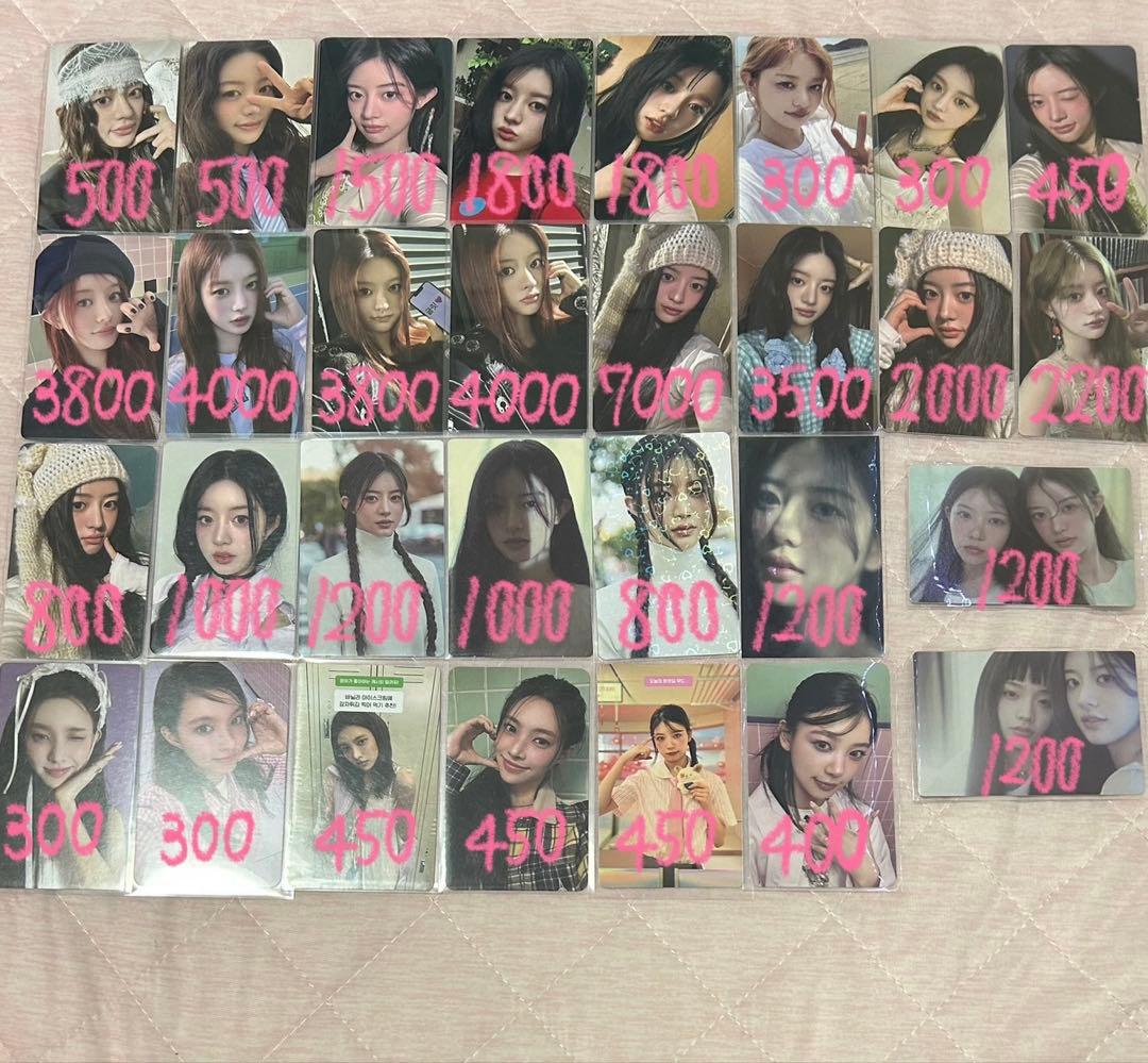ILLITミンジュ ユナ モカ イロハ トレカ まとめ売り バラ売りは2枚目〜⭕️