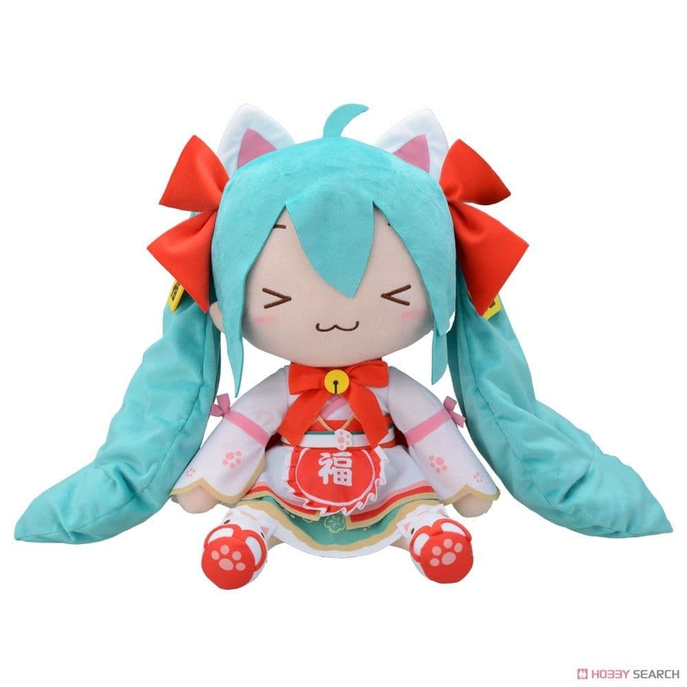 【未開封品】初音ミク 招きミク ふわふわぬいぐるみ (LL)