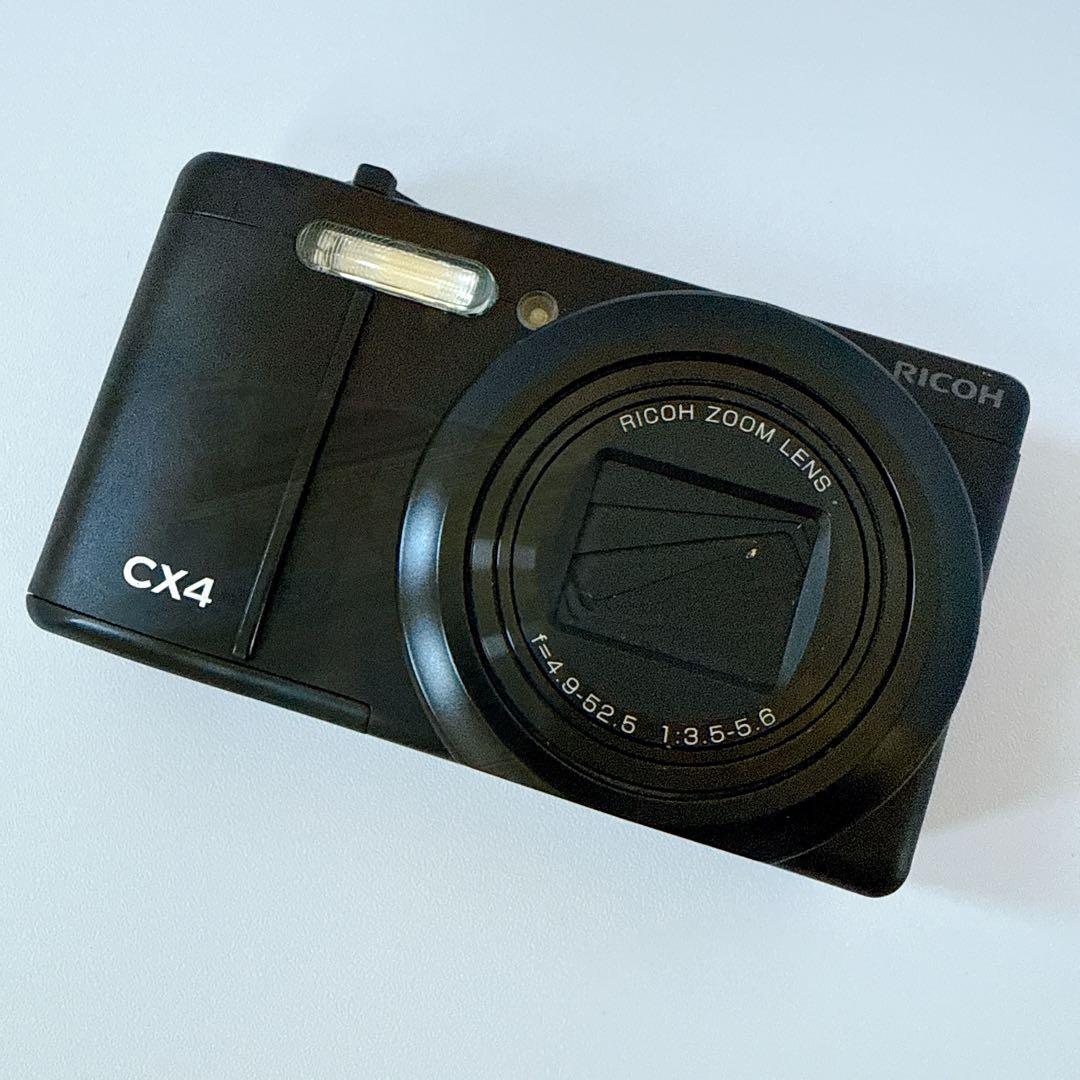 【動作確認済】リコー CX4 ブラック デジタルカメラ オールドデジカメ