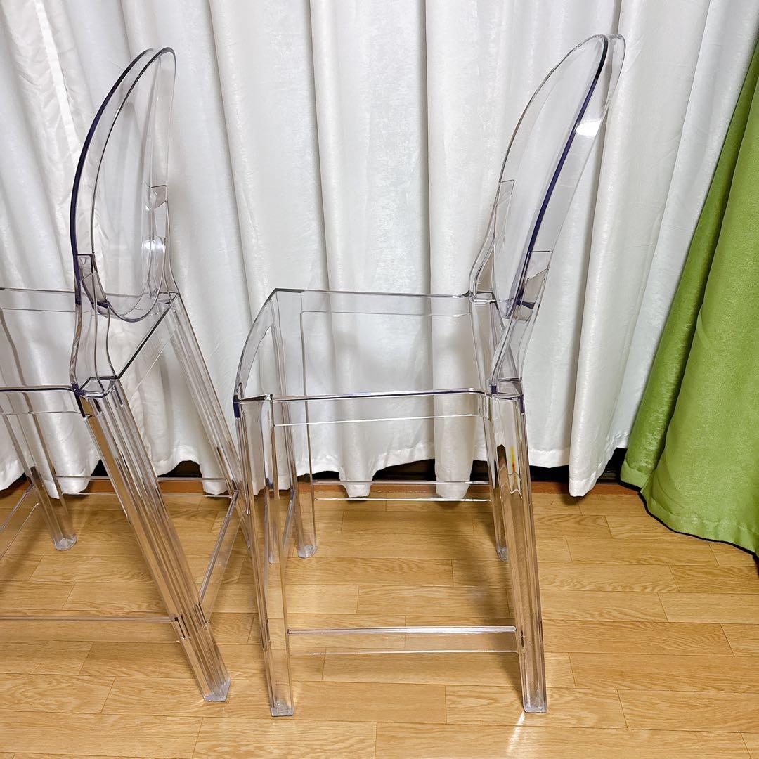 【美品】 Kartell カルテル カウンターチェア ハイスツール ワンモア65