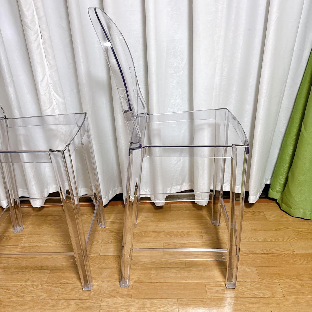 【美品】 Kartell カルテル カウンターチェア ハイスツール ワンモア65