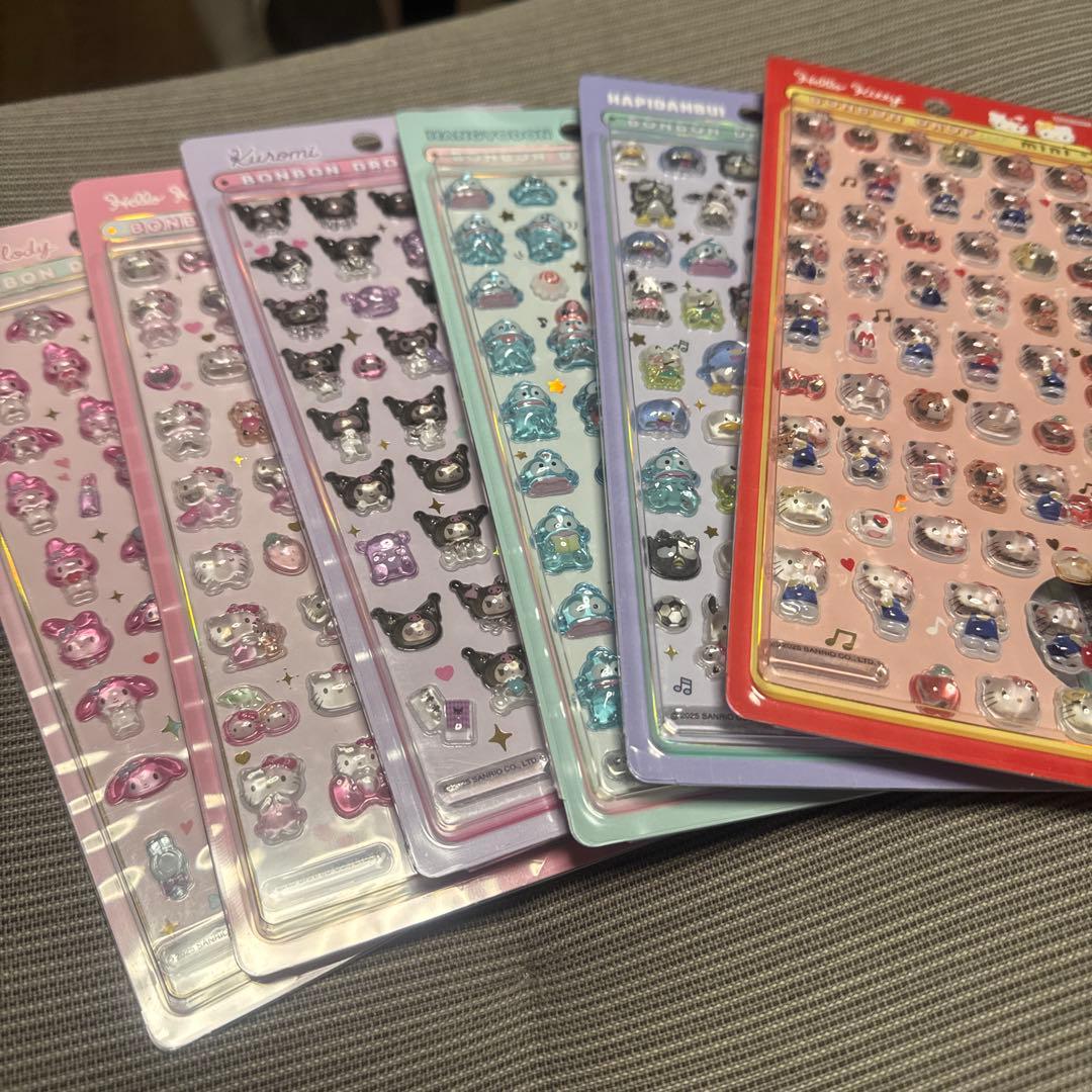 サンリオ　ボンボンドロップシールミニ 6枚セット 【正規品】