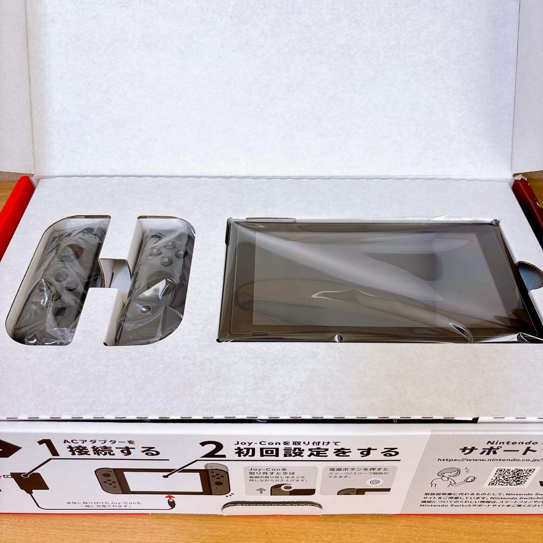 【美品】 バッテリー強化版 Nintendo Switch本体 グレー