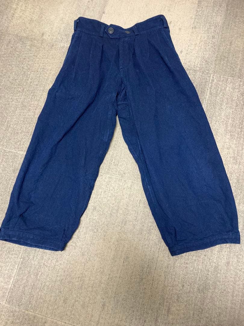パンツ indigo pleats widepants djangoatour