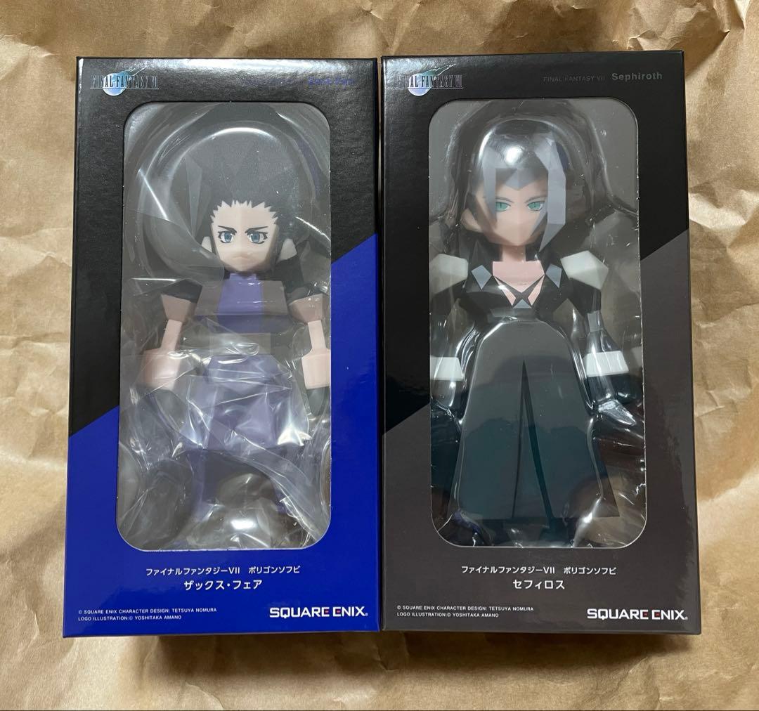 ファイナルファンタジー7 ポリゴンソフビ　セフィロス　ザックス　セット