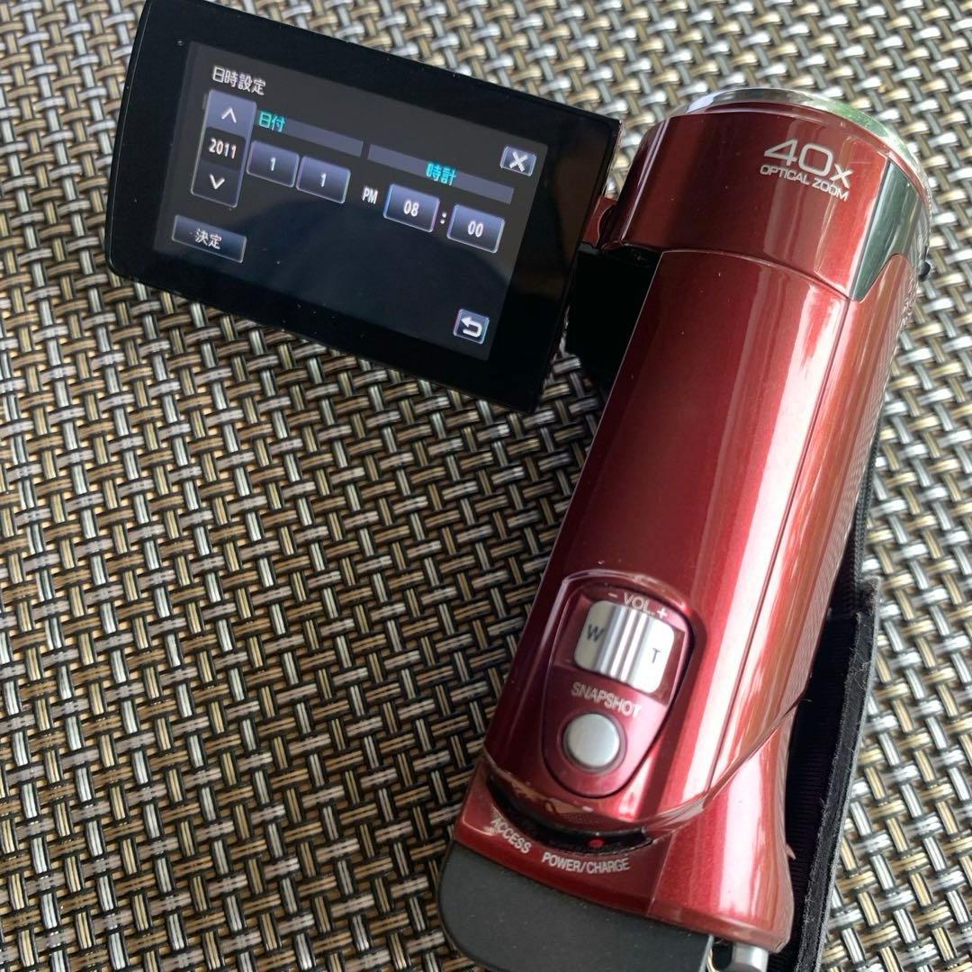 JVC Everio HD ビデオカメラ　GZ-HM460-R ハンディカム