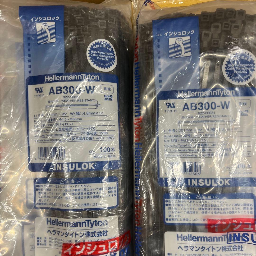 ab300-w ヘラマンタイトン　100本✖️10