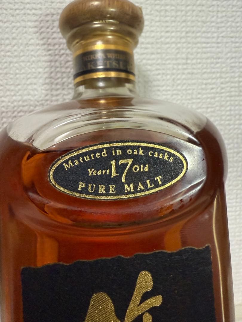 《未開封》ニッカウイスキー　竹鶴17年 ピュアモルト 700ml 旧ラベル　箱有