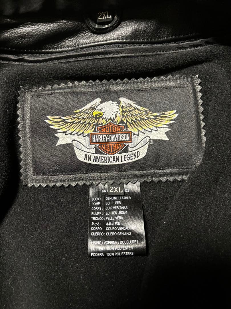Harley-Davidson 革ジャン 2XL ハーレーダビッドソン