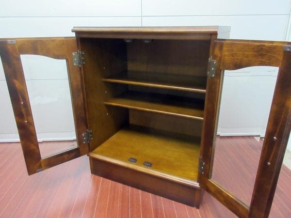 カリモク キャビネット ガラス扉 コロニアル