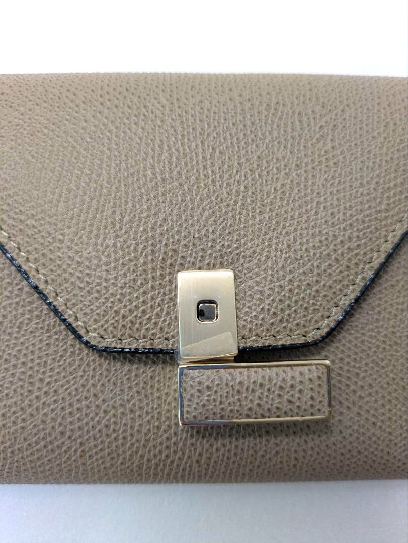 【新品未使用品】Valextra イジィデ ウォレット オイスターグレー