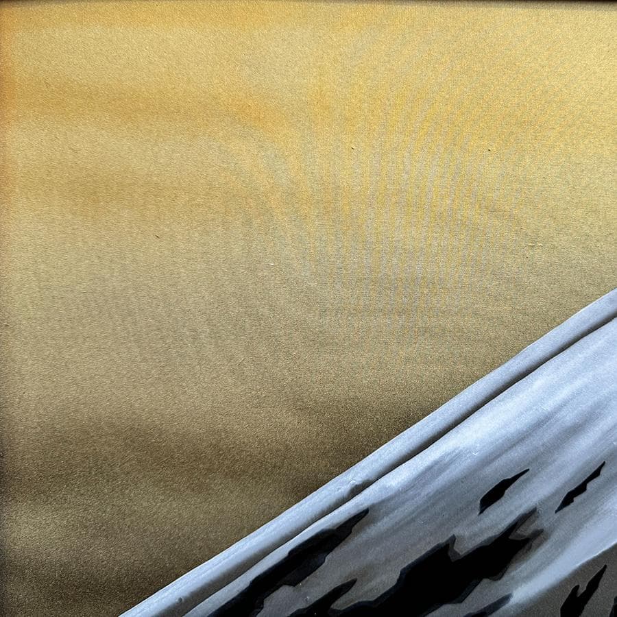 小野萬翠 筆 富士 F8号 落款 直筆サイン有 繊細な色彩描写 額装