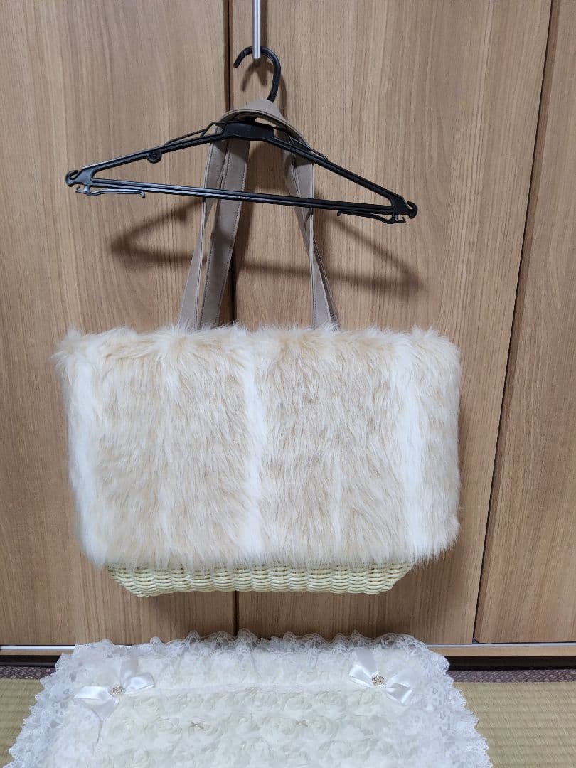 キャリーバッグ　ftakako ファーキャリーバッグ　大