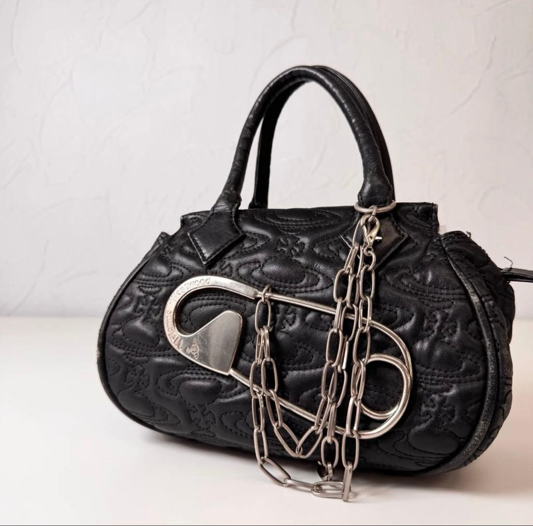 Vivienne Westwoodハンドバッグチェーン安全ピン　希少アイテム