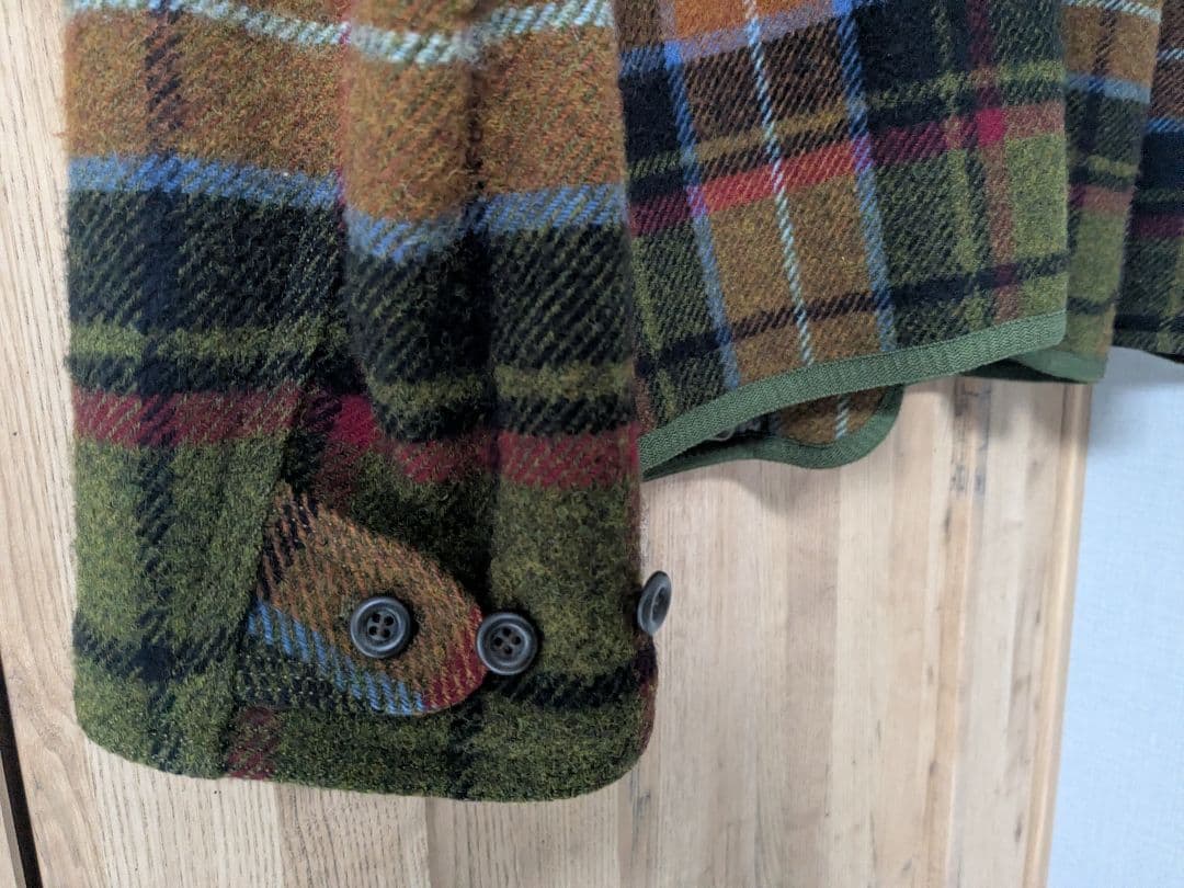 TROW MILL　ウール チェック柄 　ハンティングジャケット