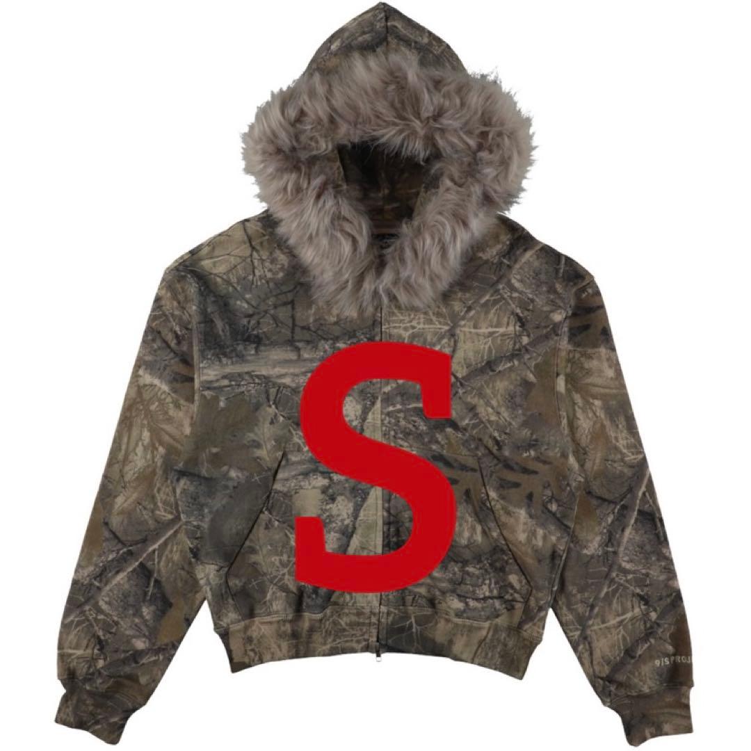 トップス 9/S PROJECT FUR ZIP HOODIE - REALTREE S