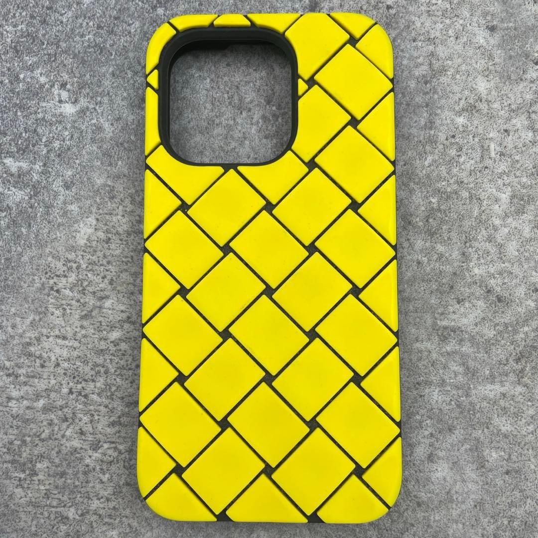 【未使用級】ボッテガヴェネタ イエロー iPhone 14 Pro Maxケース