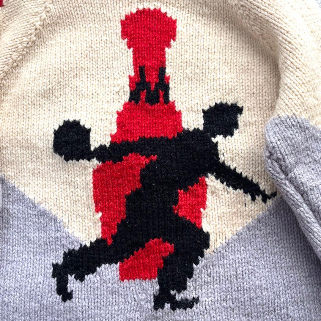 【超希少】 50s ボーリング カウチン カーディガン CROWN フリーサイズ