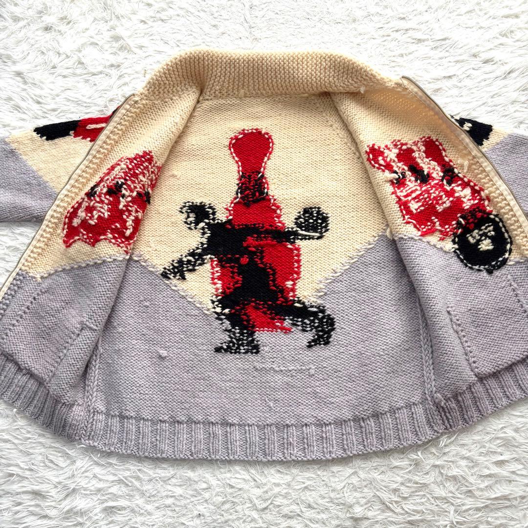 【超希少】 50s ボーリング カウチン カーディガン CROWN フリーサイズ