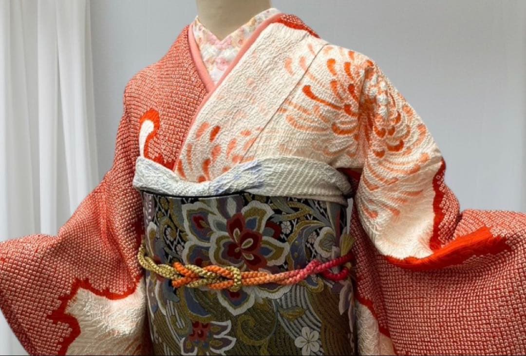 （7897）⌘（正絹）総絞り振袖フルセット ⌘