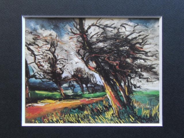 モーリス・ド・ヴラマンク、【木のある風景】、希少画集画より