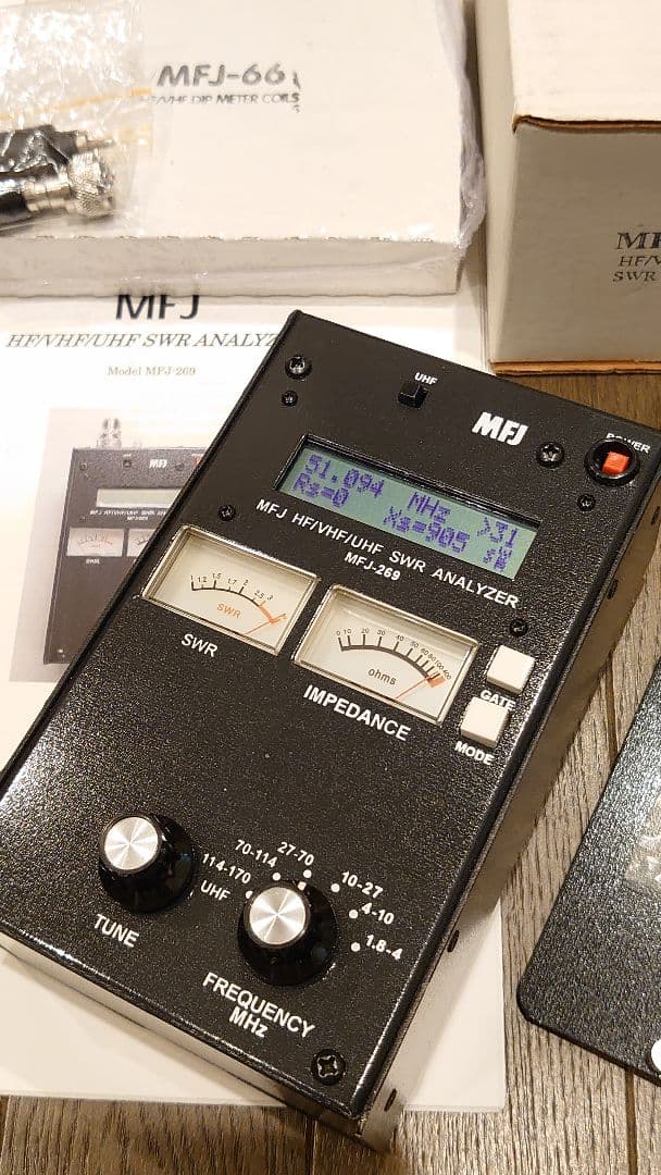 MFJ-269 HF/VHF/UHF アンテナアナライザー 1.8～470MHz