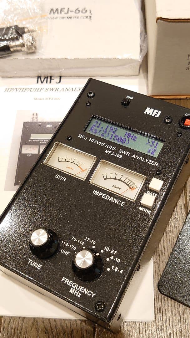 MFJ-269 HF/VHF/UHF アンテナアナライザー 1.8～470MHz