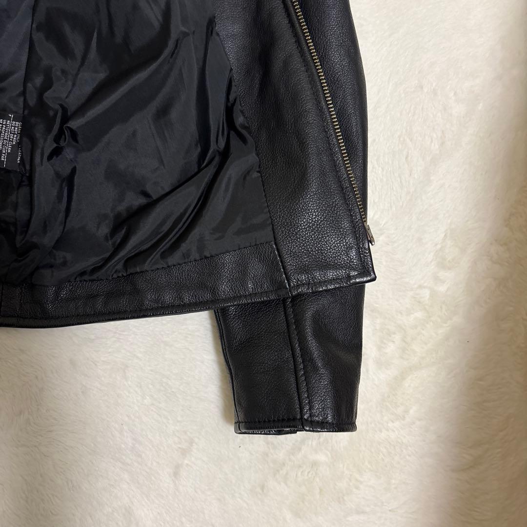 【美品】Harley-Davidson レザージャケット Mサイズ 刺繍ロゴ