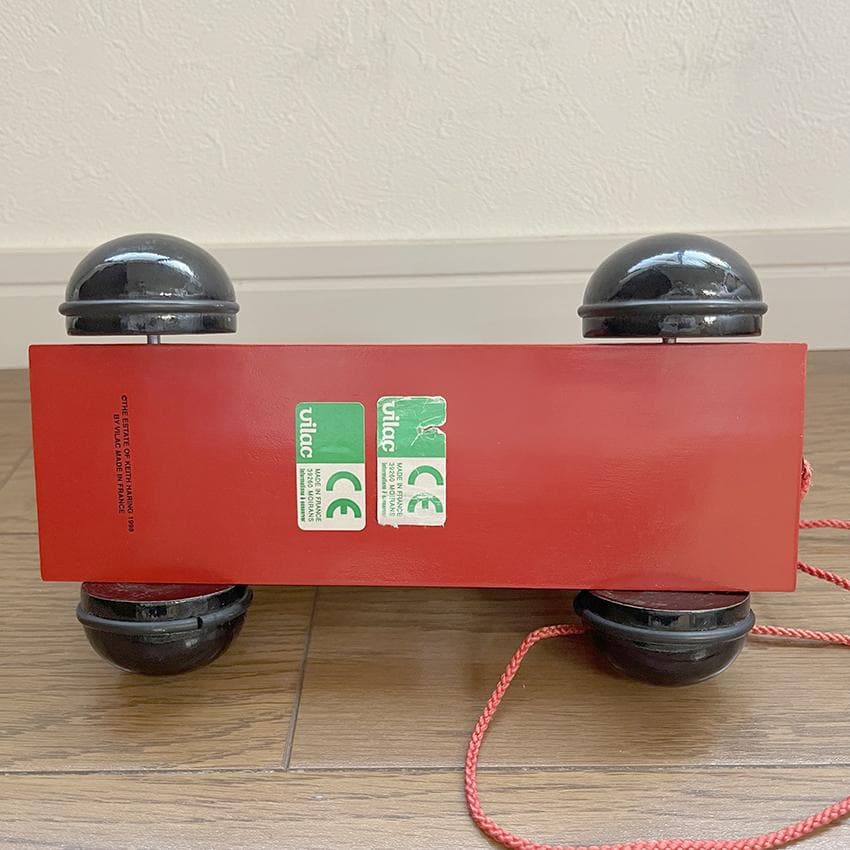 Keith Haring x VILAC プルトーイ 手引き車 玩具 仏製 美品