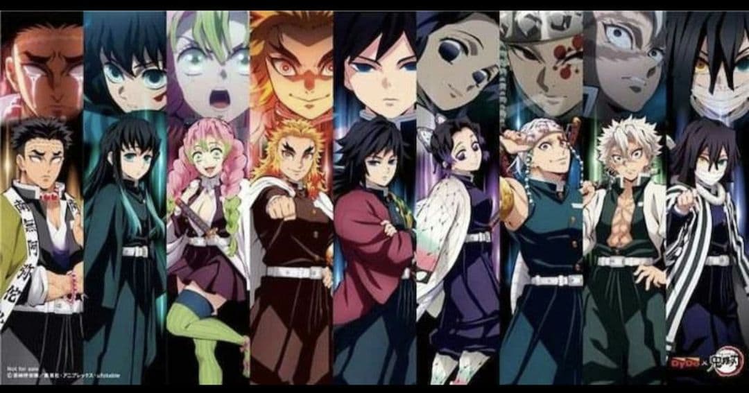 鬼滅の刃 　柱集合ボディタオル　非売品