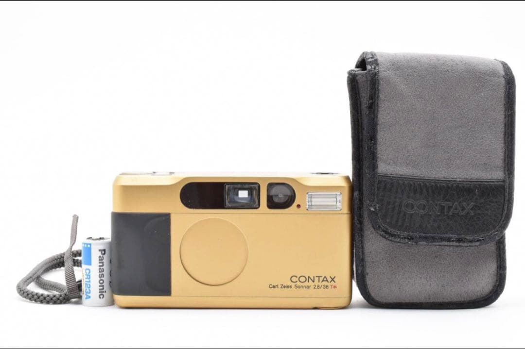 【美品 動作品】 CONTAX T2 Titan チタン ゴールド #25269
