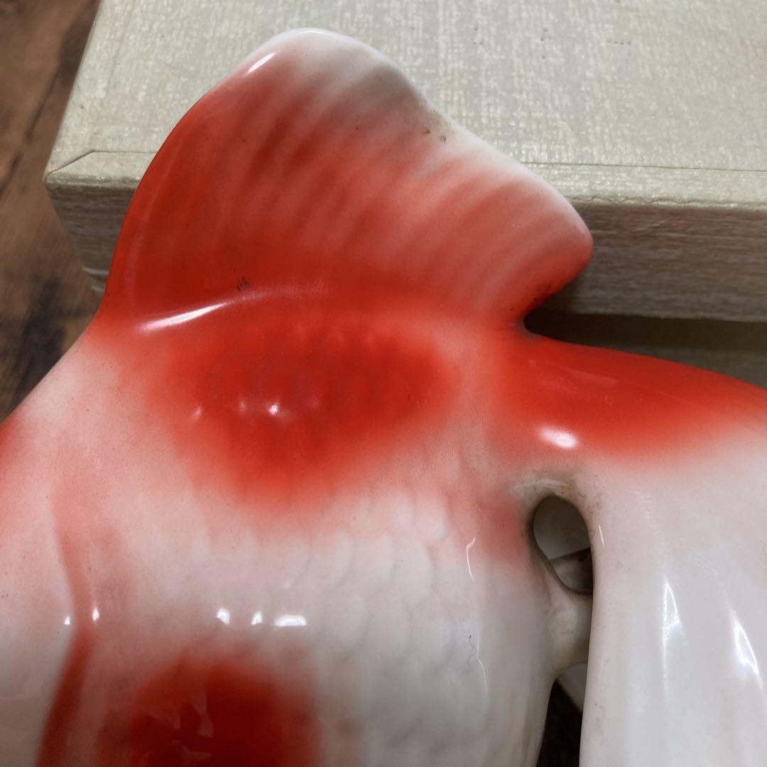 ノリタケ　ボーンチャイナ 金魚 琉金 シカ印　アンティークオブジェ　骨董　レトロ