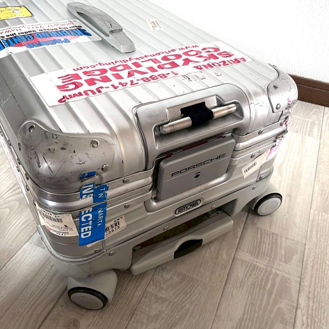 【希少】RIMOWA×PORSCHE トパーズ 2輪 アルミキャリーケース