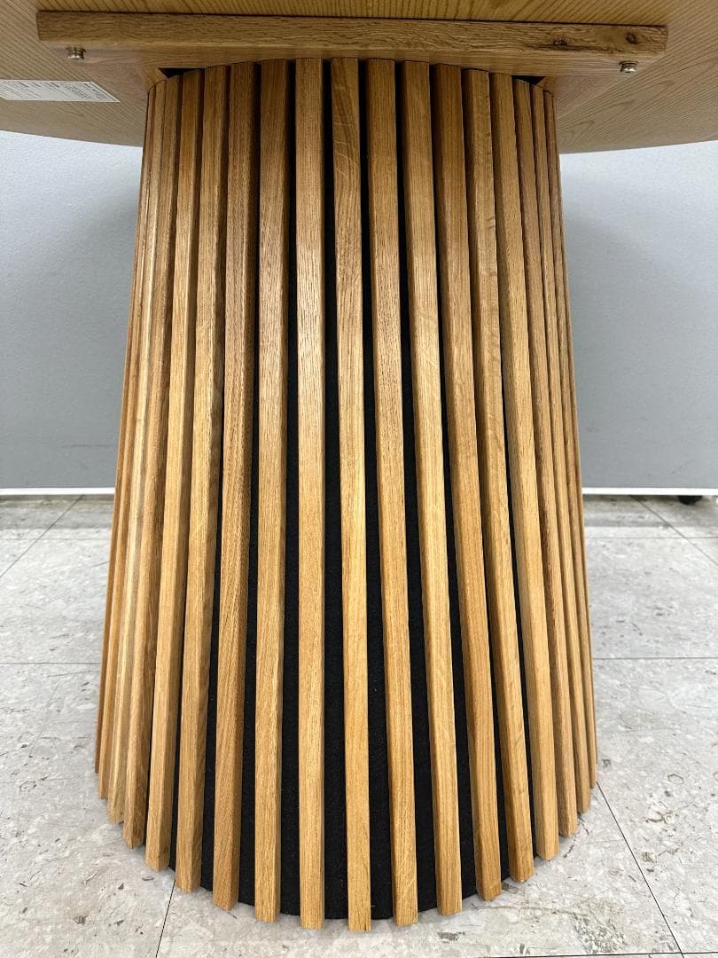 LOWYA　円形ダイニングテーブル　Sakunorb Table120　ブラウン