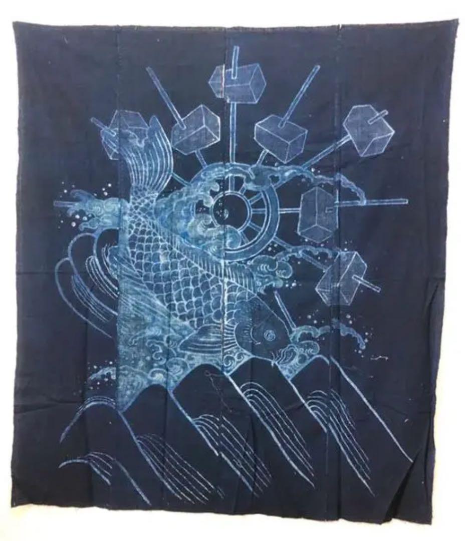 藍染木綿　つつがき　布団布