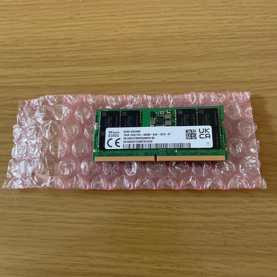 新品・開封済 BUFFALO PC5-4800対応 SO-DIMM 16GB