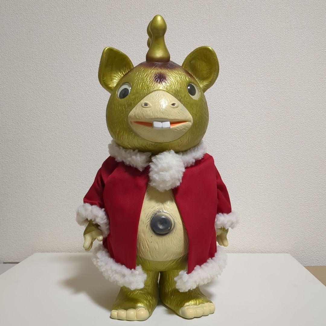 当時物 ジャイアント 快獣ブースカ イヌクマ ソフビ ゴールド 40cm