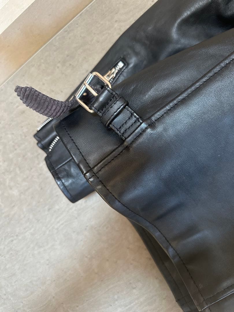 ぽ*ず様 未使用 N.Y.C. ショット CLASSIC RACER 羊革レザー