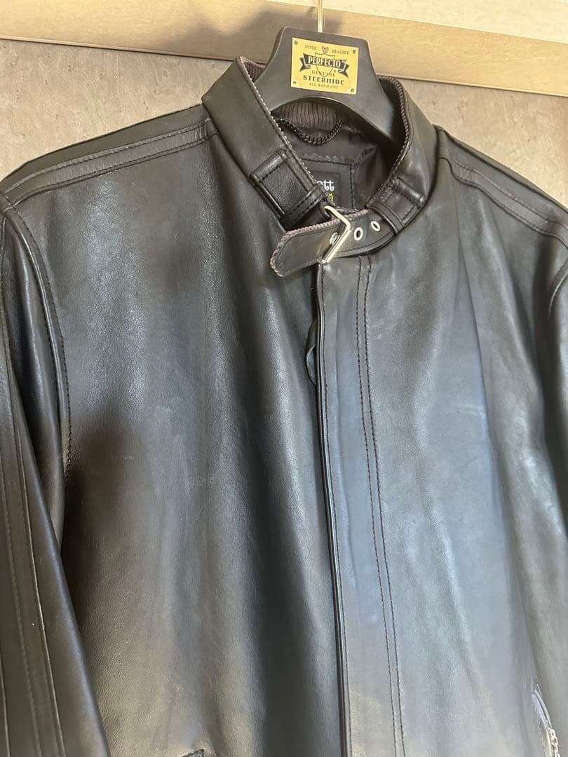 ぽ*ず様 未使用 N.Y.C. ショット CLASSIC RACER 羊革レザー