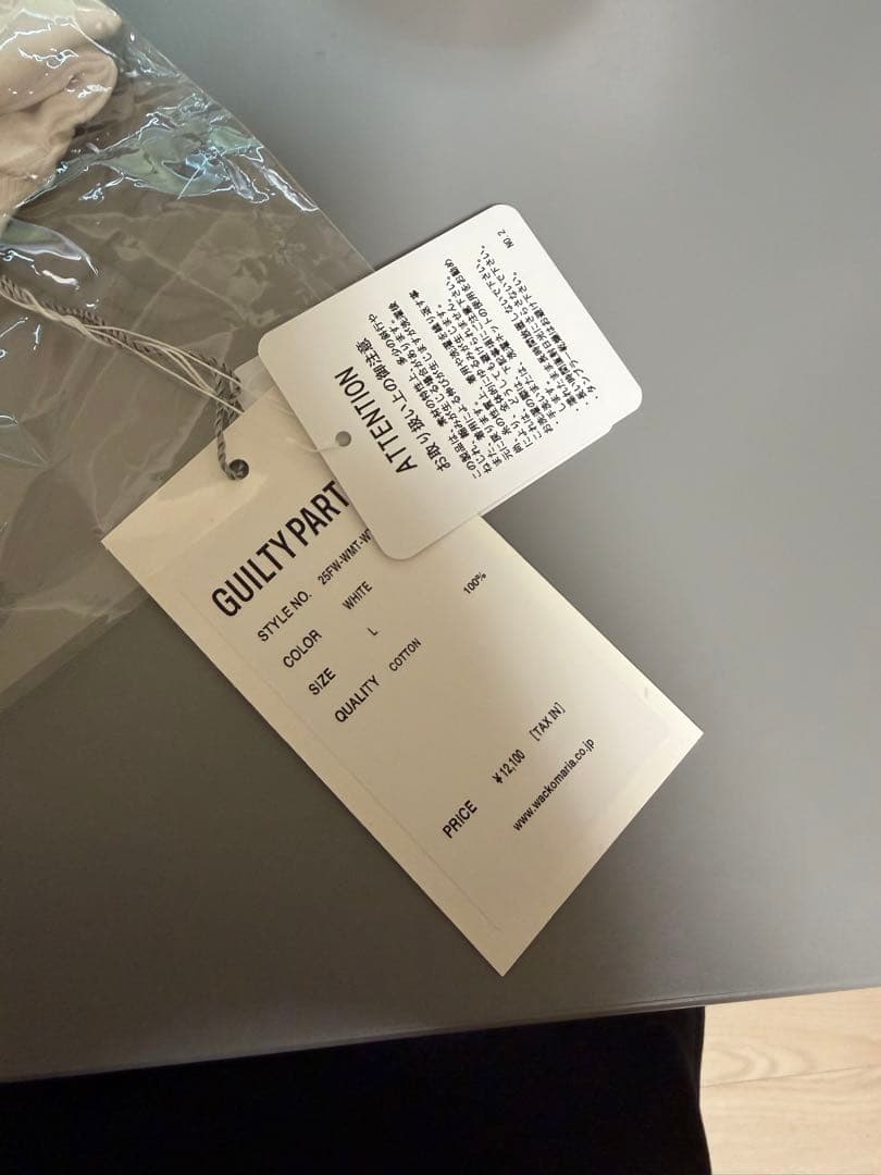 【新品】WACKO MARIA GUILTY PARTIES ホワイト Tシャツ