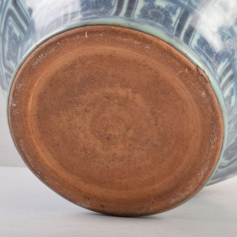 中国　青花　花弁文瓶　壺　C　8946A