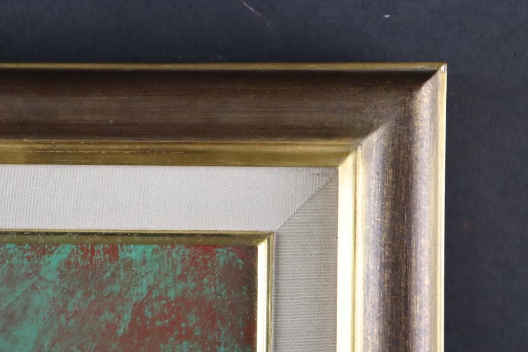 真作保証 智内兄助 「春の気」 アクリル3号 共シール 入手困難作家 希少作品