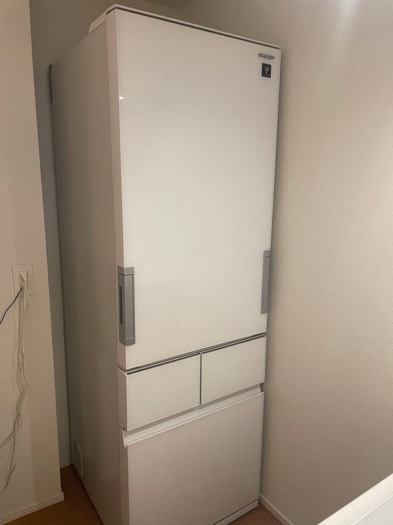 【美品・2019年製】SHARP冷蔵庫 SJ-GT42E-W 412L