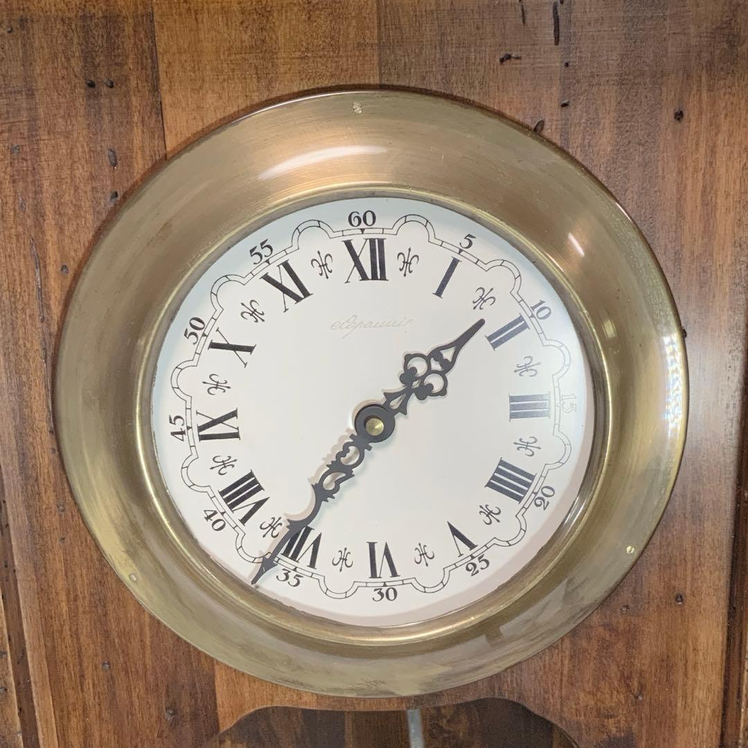 【希少品】イタリア Capanni カパーニ社 柱時計 木製 ポプラ古材